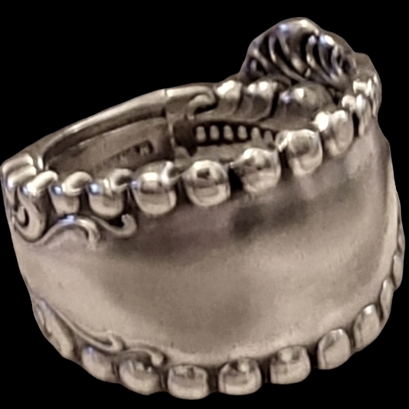 Men's Solid Handmade Vintage Spoon Ring Size 11.5 L12 - Picture 4 of 4